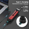 thumbnail image 6 of YOOVEE Professional Body Hair Trimmer – Pubic, Groin, Chest & Underarm Grooming Kit, Cordless Rechargeable Beard Trimmer w/ Adjustable Taper for Men Women, Red, 6 of 7
