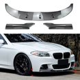 thumbnail image 4 of 3Pcs PP Front Bumper Lip Spoiler Splitter Protection Trim Lip Cover Fit For BMW 5 Series F10 F11 M Sport 2011-2017, 4 of 7