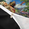 thumbnail image 4 of Metsweet Dinosaur T-Rex Twin Duvet Cover, Prehistoric Jungle Twin Bedding,Black Reversible,2pcs,1 Duvet Cover and 1 Pillowcase, 4 of 6