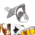 thumbnail image 4 of Abrebotellas Abridor de cerveza de acero inoxidable montado en la pared con dos tornillos adecuado para bares y hogares, 4 of 5