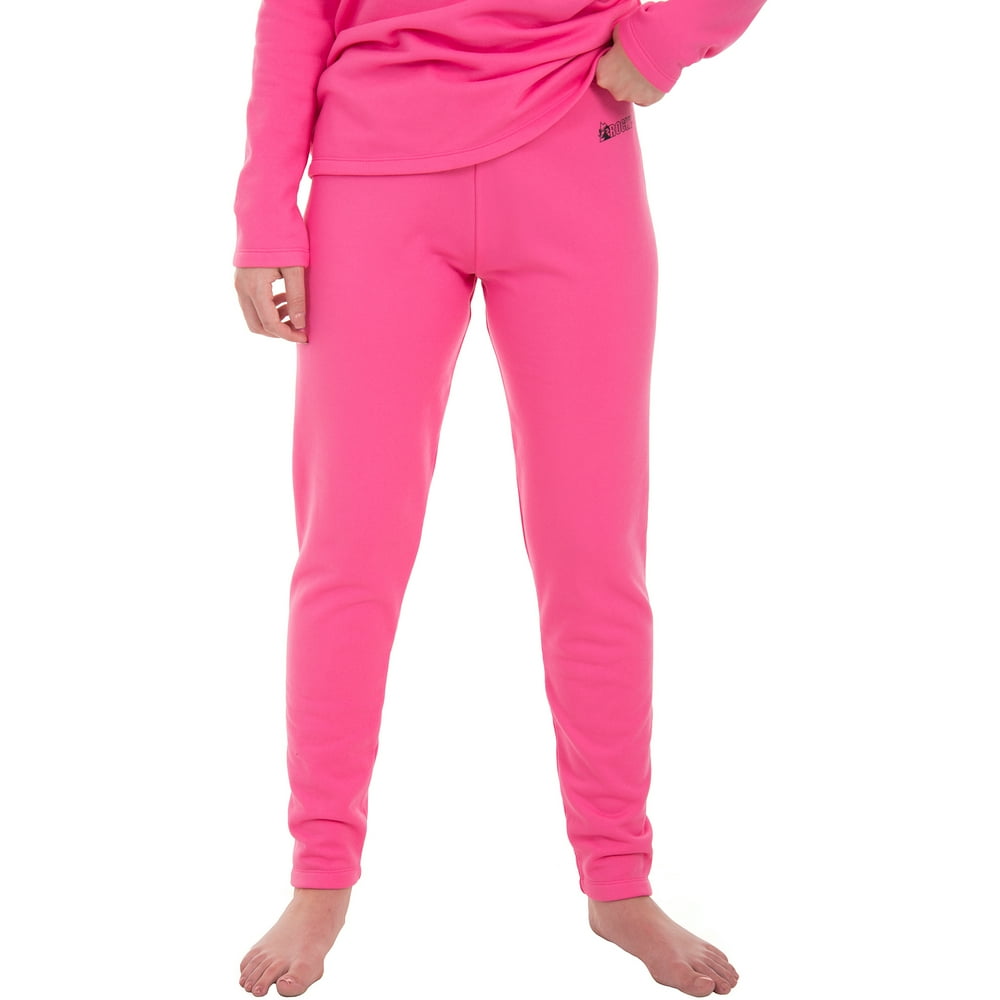 Rocky Women's Heavyweight Fleece Thermal Underwear, Pink