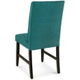 thumbnail image 5 of Tufted Side Dining Chair, Set of 2, Fabric, Wood, Teal Blue, Modern Contemporary Urban Design, Kitchen Room Cafe Bistro Restaurant Hospitality, 5 of 7