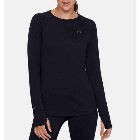 Under Armour 13533510012X Base 4.0 Crew Black Size XXL Womens Fitted Baselayer