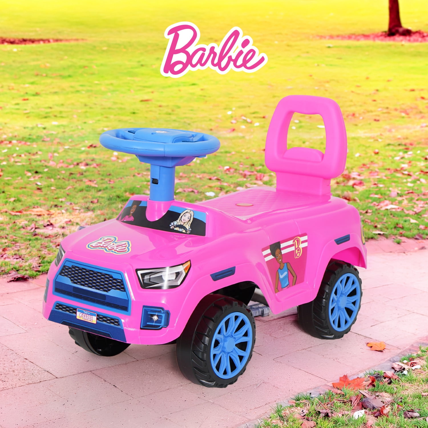 Barbie Foot to Floor Ride on Vehicle for Girls with Interactive Features