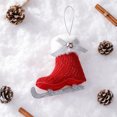 thumbnail image 4 of Euahivb Christmas Ornaments Christmas Knitted Ice Skate Tree Ornament with Plushs Trims Christmas Gifts Christmas Decorations Christmas Hanging Ornament for Festive Scene, 4 of 6