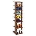 thumbnail image 1 of Costway 7-Tier Shoe Rack Free Standing Shelf Storage Tower Rustic Brown, 1 of 10