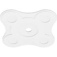 thumbnail image 2 of 38"OD x 4"ID x 13 1/4"C x 1"P Luna Architectural Grade PVC Contemporary Ceiling Medallion, 2 of 11