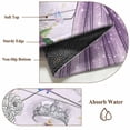 thumbnail image 2 of Happy Birthday Round Rug 6ft Washable Circle Kitchen Rugs Non Slip Purple Luxury Dress Crown Carriage Flowers Large Area Rug Indoor Floor Carpet for Bedroom Living Room Home Office Dining Room, 2 of 8