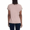 thumbnail image 2 of Jessica Simpson Women's V-Neck Soft Jersey Knit Top, Pink Large, 2 of 5