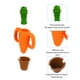 thumbnail image 3 of Alimentador De Frutas Para Bebés, Alimentador único De Alimentos Para Bebés Con Forma De Zanahoria, Silicona Resistente A Mordeduras Fácil De Limpiar Para Bebés, 3 of 7