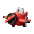 thumbnail image 2 of Tipo de prensa Avión de juguete de fricción Avión de juguete para bebé Avión de juguete para bebé Coche de carreras de animales para niños pequeños Rojo, 2 of 8