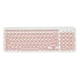 thumbnail image 2 of Atado Con Alambre USB Ergonómico Del De 96 Llaves Para el ordenador Del Ordenador Portátil Del Ordenador Rosado Hugo Teclado con cable, 2 of 10