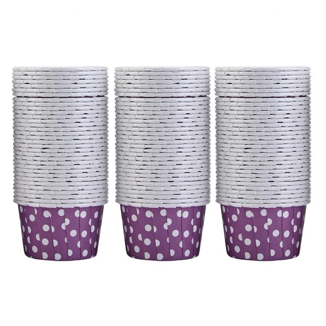 Peahefy Mini Round Cake Cup, Cupcake Liners Paper,100PCS Mini Cupcake Liners Paper Round Cake Baking Cups Muffin Cases Home Party Wedding
