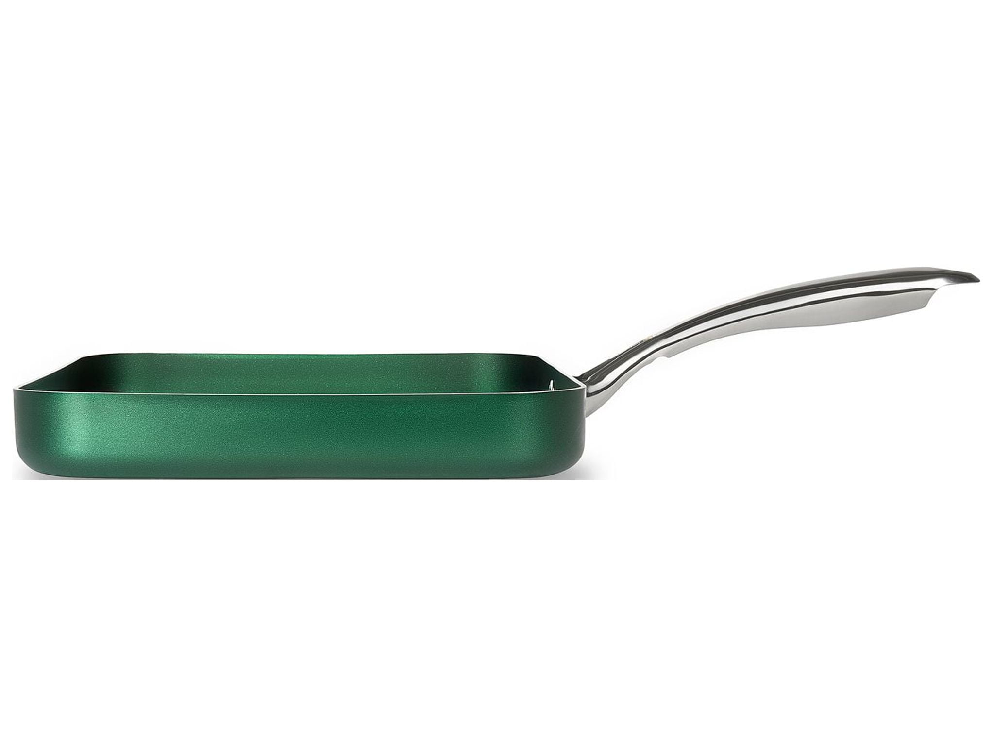Granitestone Emerald 10.5'' Nonstick Aluminum Grill Pan with Stay