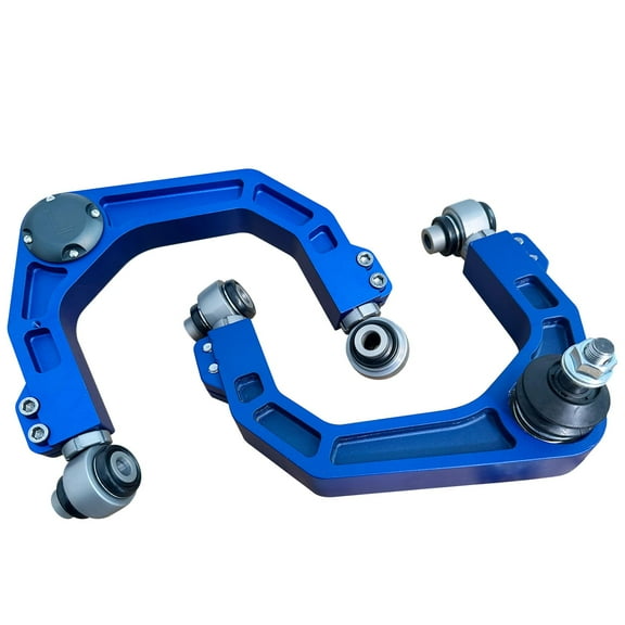 BST BSSP Pair Front Upper Control Arms for 2003-2022 Toyota 4Runner FJ Cruiser 2-4" Lift Kit CNC 6061 Forged Billet Aluminum Lifted Suspension UCA for 2003-2016 Lexus GX460 GX470, Blue