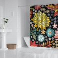 thumbnail image 2 of Earthy Bohemian Chic Shower Curtain 72x72 Inch Tribal Ethnic Design Vintage Polyester Bathroom Décor Fabric, 2 of 5
