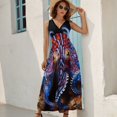 thumbnail image 2 of Octopus in The Mysterious Ocean Sleeveless Dress Woman Fashion Long Dresses Women's Summer Suit Dress 2025, 2 of 6