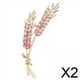 thumbnail image 1 of 2xrhinestone Broche Decorativo Broche Insignia Ropa Ornamento Broche Pin Rosa, 1 of 8