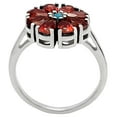 thumbnail image 5 of Natural Hessonite Garnet & Turquoise 925 Sterling Silver Ring s.8 Jewelry DGR1127_B_8 R-1031, 5 of 6