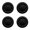 Black, variant on 4pcs Game Controller Thumbstick Caps Replacement Analog Stick Rocker Caps Joystick Caps Gaming Accessories