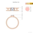 thumbnail image 4 of ANGARA Lab Grown Split Shank Asscher Diamond Ring for Women in 14K Rose Gold (Size-5mm| Color-F-G| Clarity-VS) | April Birthstone, Anniversary, Jewelry Gift for Women | Lab-Grown Diamond Ring, 4 of 6