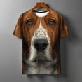 thumbnail image 2 of ZCFZJW Cute 3D Dogs Printed T-Shirts for Men Big and Tall Regular Fit Casual Summer Short Sleeve Crewneck Basic Tees Tops Novelty Graphic Tshirts Coffee#01 XXXL, 2 of 8