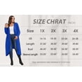 thumbnail image 5 of Cueply Women's Plus Size Cardigan Lightweight Long Sleeve Maxi Long Knitted Tops Open Front Sweater, 5 of 6
