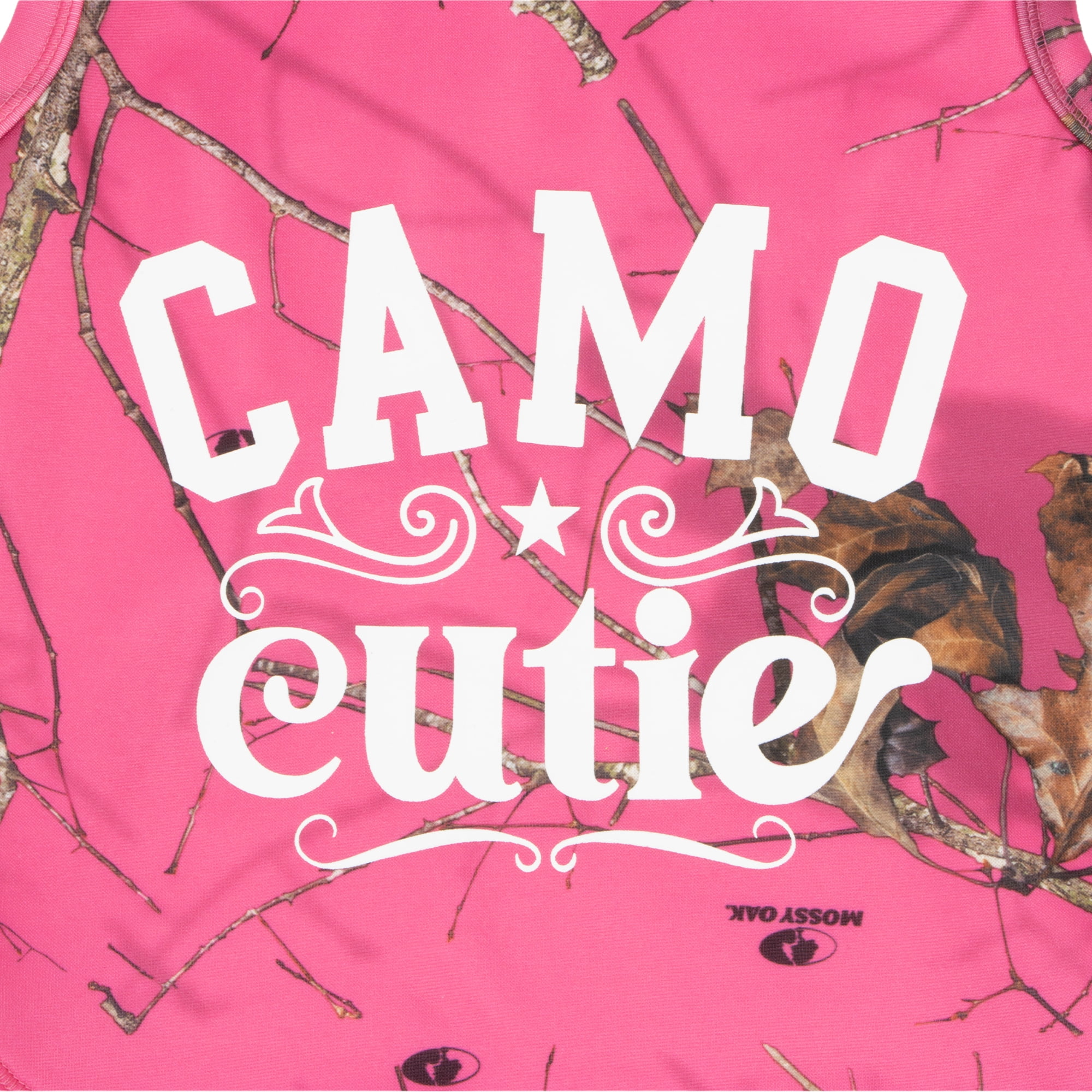 Mossy Oak Camo Cutie Fall Dog Hoodie, Pink, Medium