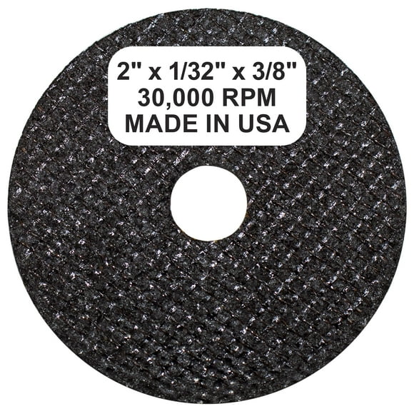 Shark 2-Inch X 1/32-Inch X 3/8-Inch Aluminum Oxide 54 Grit Cut-Off Wheel, 10-Pack, Black, Compatible With Angle Grinder, Cut-Off Machine