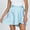 Blue, variant on Idoravan Women's Basic Versatile Skirt Clearance New Fashion Stretch Wrinkled Knit Skirt Side Drawstring Sexy Tie-Dye Hip Skirt