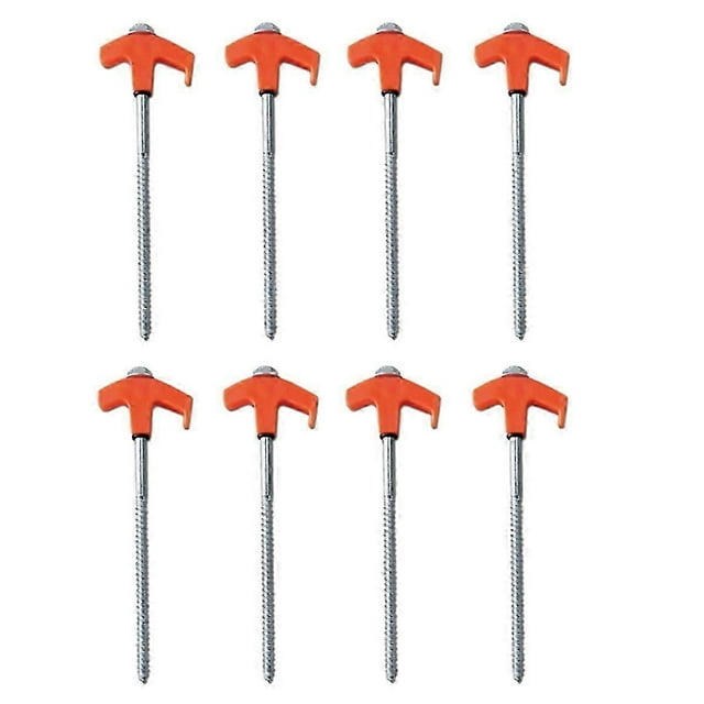 Screw in Tent Stakes Heavy Duty Screw, Tent Stakes Screw in Ground Anchors, Metal Stakes for Trampoline Tent Screw