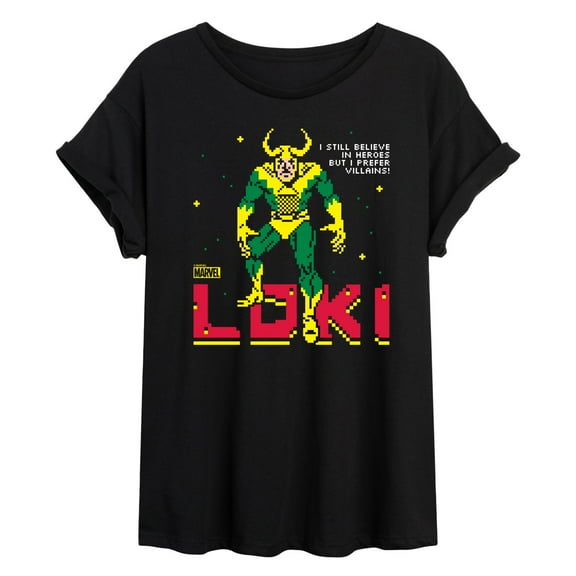 Marvel Loki - Pixelated - Women's Oversized Graphic T-shirt