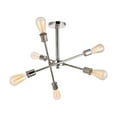 thumbnail image 4 of Indoor Modern Home Decor Bright Axel 6 Lights Polished Nickel Flush Mount, 4 of 7