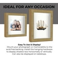 thumbnail image 4 of 25x7 Shadow Box Frame Silver | 2.25 inches Deep Real Wood Contemporary Shadowbox Display Frame | UV, 4 of 8
