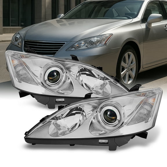 AKKON - For 2007 2008 2009 Lexus ES350 ES 350 Driver Left   Passenger Right Side Halogen Type Headlights Pair