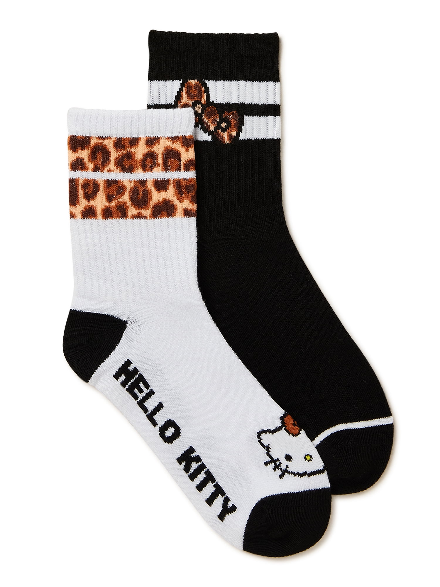 Hello Kitty, Women's MidCrew Socks, 2Pack, Size 410