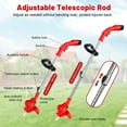 thumbnail image 6 of Cordless Weed Eaters, Electric Grass Trimmer & Edger, Tanbaby 6 inch 3-in-1 Weed Wacker Kit, 12V 2*1300mAh Battery Powered Weed Wacker for Trimming and Edging, 6 of 8