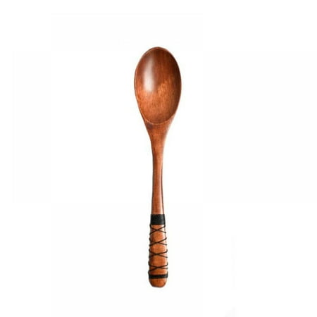 

MEROTABLE Delicate Wooden Spoon Tableware Spoon Vintage Style Soup Spoon Natural Wooden Large Rice Spoon