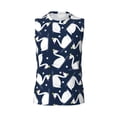 thumbnail image 4 of Yiaed Swan Print Men's Singlet Vests Summer Running Muscle Tank Tops Gym Undershirt Round Neck Sleeveless for man, 4 of 5