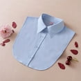 thumbnail image 4 of Xingzhi Women Simple Design Solid Color False Collar Girls Formal Fake Half Shirt Decorative Detachable Lapel Accessory Blue Point, 4 of 6