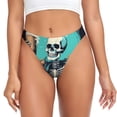 thumbnail image 1 of Balery Vintage Skull Beer Tangas de Algodón para Mujer con Estampado – Ropa Interior Sexy, Transpirable, G-string-Medium, 1 of 6