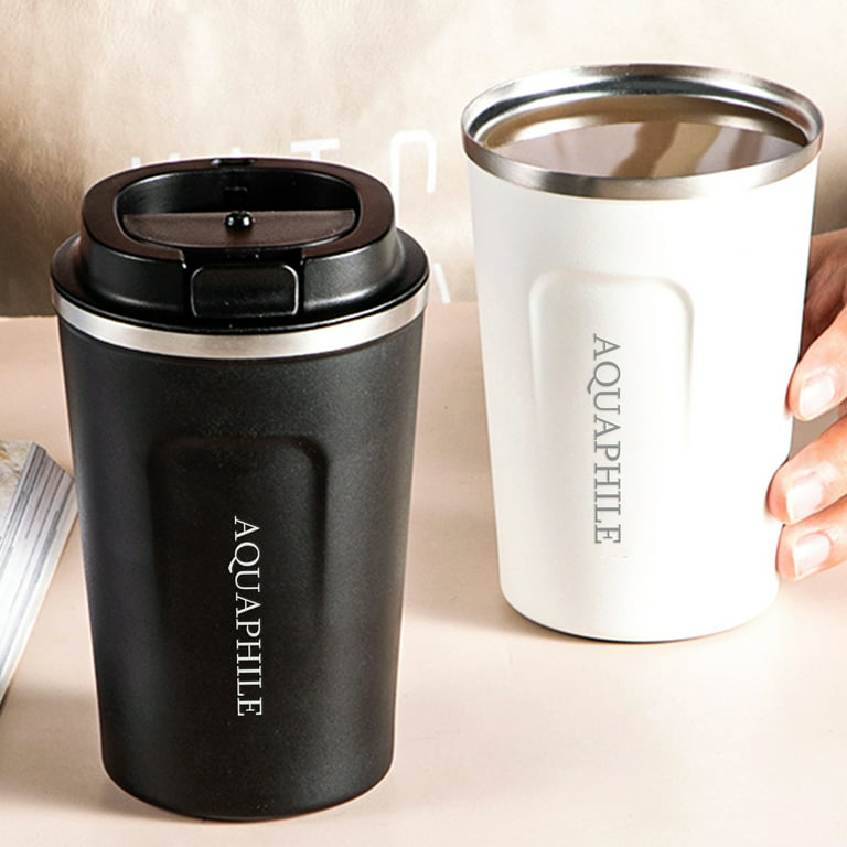 Aquaphile 12oz Coffee Mug to Go Stainless Steel Thermos Double