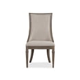 thumbnail image 4 of Magnussen Home Lancaster Dovetail Grey Upholstered Arm Chair Two Pack, 4 of 11