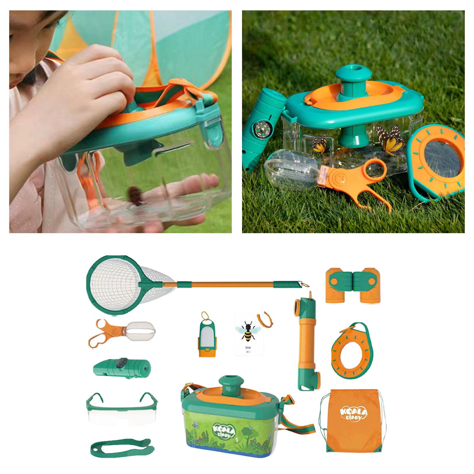 Kit De 12 Recipientes Para Observar Insectos Con Pinza – Transparentes Y Portátiles Para Niños