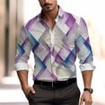 thumbnail image 4 of Líneas de camisas para hombres, pétalos de lujo de moda, casuales, suaves y cómodos, patrón de alta definición, nuevas blusas para hombres., 4 of 5