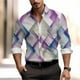 thumbnail image 3 of Líneas de camisas para hombres, pétalos de lujo de moda, casuales, suaves y cómodos, patrón de alta definición, nuevas blusas para hombres., 3 of 4