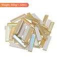 thumbnail image 3 of Uxcell 600g Stained Glass Mosaic Strips 1.8" Iridescent Brown Crystal Glass Mosaic Tiles Bulk 3 Set, 3 of 5