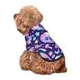 thumbnail image 5 of Fotbe crystal Skull mushroom Print Small Dog Sweater Hoodies Pet Grey Hooded Soft Fleece Sweatshirts with Pocket Fall Winter Puppy Cat Sweaters Warm Clothes-Small, 5 of 7