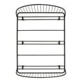 thumbnail image 6 of Furniture of America Arno Queen Metal Panel Bed with Sand Power Coating, Black, 6 of 23