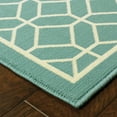 thumbnail image 2 of Sphinx Riviera Indoor/Outdoor Area Rug 4771E Outdoor Blue Geometric Octagon 7' 10" x 7' 10" Round, 2 of 6
